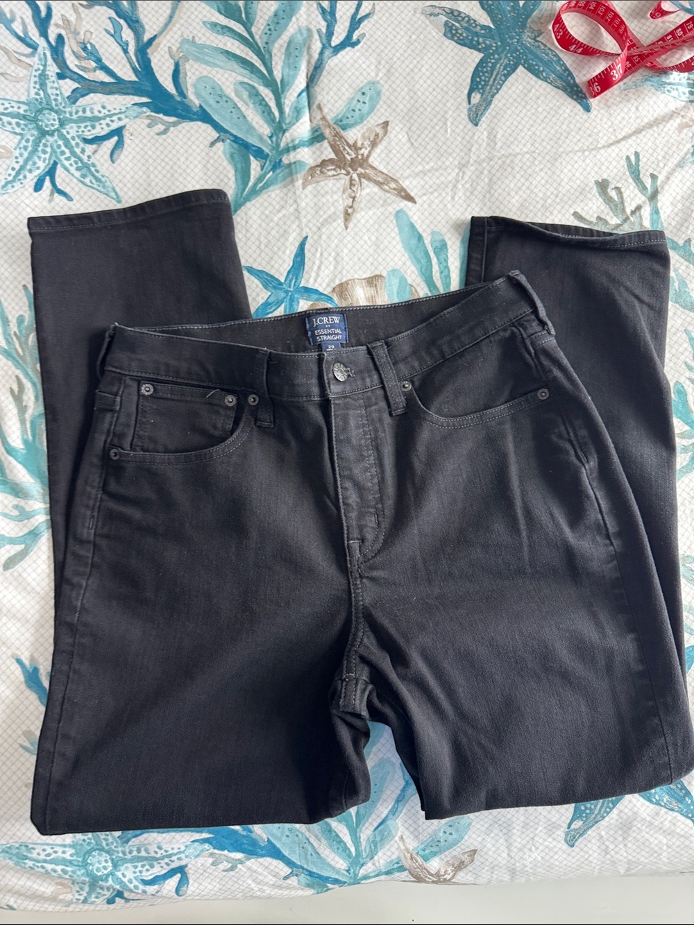J. Crew Women's Straight-Leg Jeans in Black
